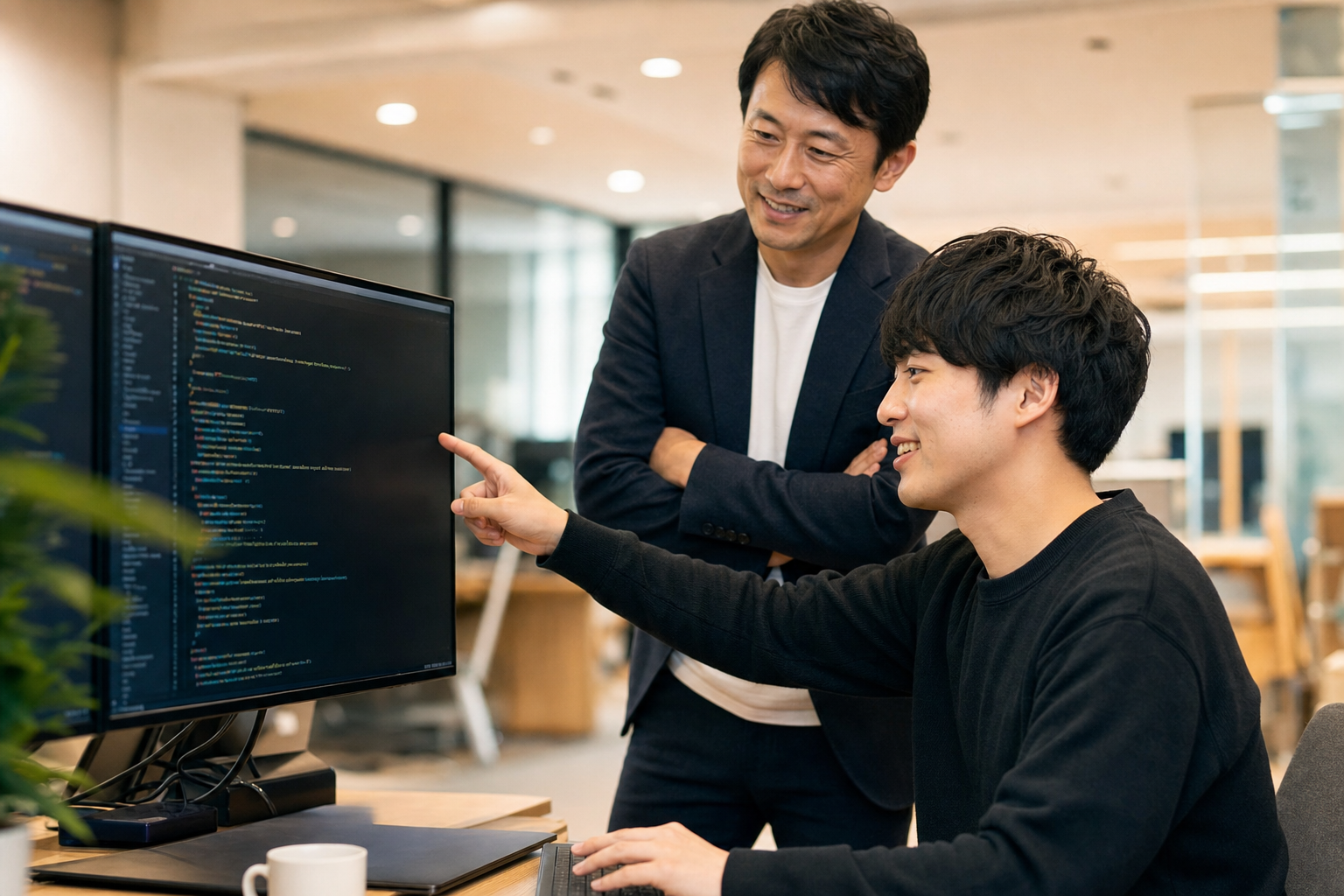 メンターとともに学ぶ受講生